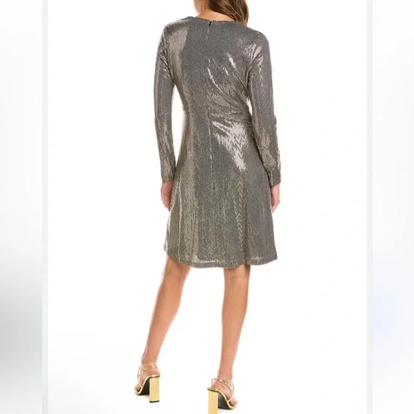 Elie Tahari Sequin Twist Cocktail Dress - Picture 3 of 13